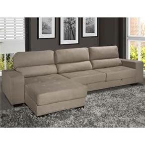 Sofá 2 Lugares com Chaise American Comfort Apolo - Bege - Sofás ( 433464 )
