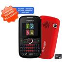 Celular Desbloqueado Venko Carisma Vermelho QWERTY com Câmera 1.3MP, MP3, Rádio FM, Quadri Chip, TV Analógica, Bluetooth, Discador Inteligente e Fone