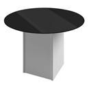Mesa Madesa Stella 120 cm - Branco/Preto