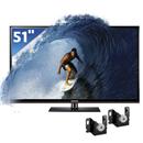 TV 51" 3D Plasma Samsung Série 4 PL51E490B1GXZD c/ Conversor Digital + Suporte de Parede ELG Genius p/ TVs Plasma, LCD, LED de 15" a 71"