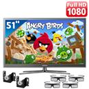 TV 51" Plasma Samsung Série E8000 Full HD c/ Wifi, Conversor 2D-3D + 4 Óculos 3D + Suporte de Parede ELG Genius p/ TV Plasma, LCD 15" a 71"