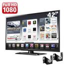 TV 42” LED LG 42LS5700 Full HD c/ Smart TV, Conversor Digital, Entradas HDMI e USB + Suporte de Parede ELG Genius p/ TVs Plasma, LCD, LED de 15" a 71"