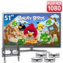 TV 51" Plasma Samsung Série E8000 Preto Full HD c/ Controle de Movimento Smart Interaction, Wireless, Conversor 2D-3D + 2 Óculos 3D + Suporte Fixo ELG