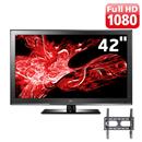 TV 42" LCD Full HD LG Série CS460 Preto com Conversor Digital Integrado, Entrada HDMI e USB + Suporte Fixo ELG N01V4 p/ TVs LCD/LED/Plasma de 32 a 55"