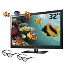 TV 32" Cinema 3D LED LG 32LM3400 com Conversor Digital, Entradas HDMI e USB, Conversor 2D – 3D e 2 Óculos 3D