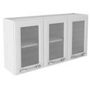 Armário Aéreo Itatiaia Diamante IPV3C com 3 Portas de Vidro - Branco