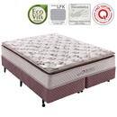 Conjunto Cama Box + Colchão Queen Size Minaspuma Infinite com Molas LFK - 28x158x198cm