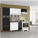 Cozinha Compacta Itatiaia Dakar com 4 Peças - Branco/Preto