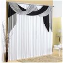 Cortina Casaborda Enxovais Evelyn 200x160 cm - Preta