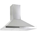 Coifa de Parede Fogatti Piramidal CPI-75 - 75 cm, Funciona como Depurador e Exaustor, 2 Lâmpadas Led e Filtros - Inox