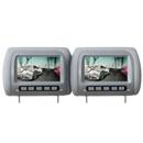 Par de Encosto para Cabeça Automotivo GoTo M800 com Tela em LCD HD de 7” Cinza