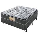 Conjunto Cama Box + Colchão Casal Minaspuma Sleep Flower com Pillow e Molas Molejo Bonnell - 62x138x188cm