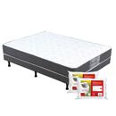 Cama Box Conjugado Gazin Guaratuba em Espuma D26 Casal - 48x138x188cm + 2 Travesseiros de Fibra de Poliéster Fibrasca Malha Gold