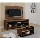 Rack Artely Universum 2200 + Painel Artely Florence 2243 + Mesa de Centro Artely Cosmos 2210 - Imbuia/Preto