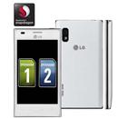 Celular Desbloqueado LG Optimus L5 E615 Branco com Dual Chip, Tela de 4”, Android 4.0, Câmera 5MP, 3G, Wi-Fi, aGPS, Bluetooth, FM, MP3 e Fone - Tim
