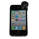 Lente 3 em 1 Geonav para iPhone 4/4S - Preto/Prata
