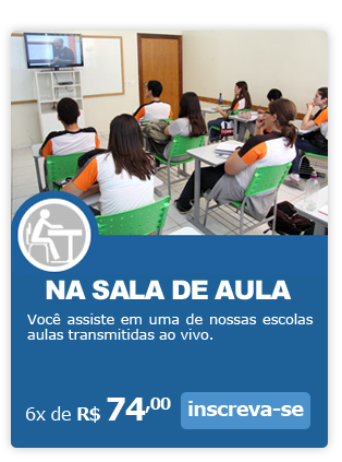 Na Sala de Aula - Voc&ecirc; assiste em uma de nossas escolas aulas transmitidas ao vivo. INSCREVA-SE!