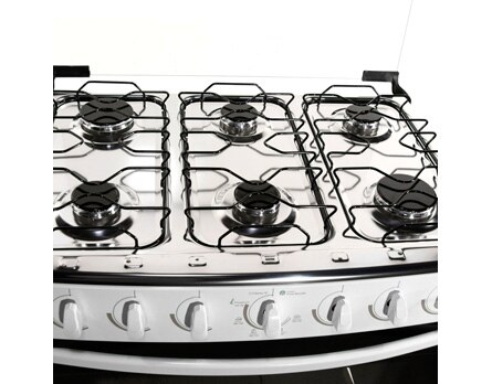 Mesa inox selada - L&iacute;quidos e sujeiras n&atilde;o atingem o interior do fog&atilde;o