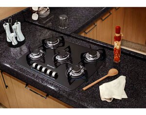 cooktop a g&aacute;s 5 bocas Continental Decore CTGCT070E50GL acabamento