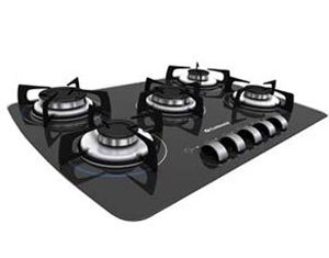 cooktop a g&aacute;s 5 bocas Continental Decore CTGCT070E50GL de lado