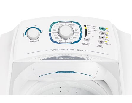 lavadora de roupas Electrolux 10kg Turbo Capacidade LTC10 painel