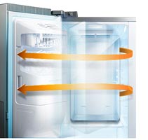 Geladeira Side Side Samsung RS21HKLBG1/XAZ Máquina gelo