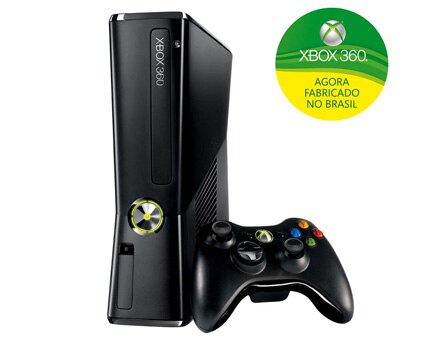 Console Microsoft Xbox 360 Slim - Wi-Fi embutido e portas USB para conectar o revolucion&aacute;rio sensor Kinect