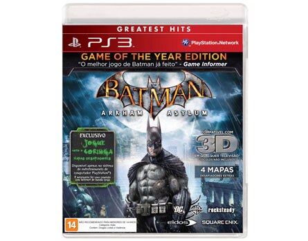Jogue Batman: Arkham Asylum em seu PS3 - Encare a miss&atilde;o do Homem Morcego contra o crime