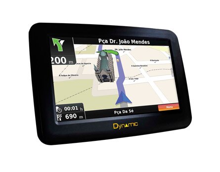 Navegador GPS Dynamic Special - Tela Touch Screen e outros recursos pr&aacute;ticos
