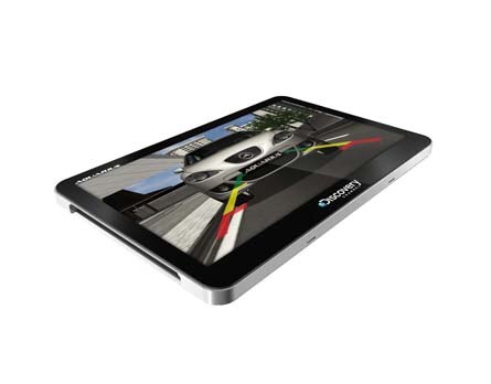 Navegador GPS com tela colorida sens&iacute;vel ao toque