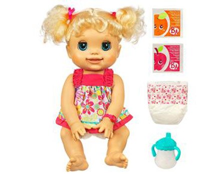 Uma bonequinha que mais parece um beb&ecirc; de verdade - Ela fala, faz xixi e vem cheia de acess&oacute;rios para encantar a sua filha